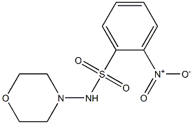 N-morpholino-2-nitrobenzenesulfonamide Struktur