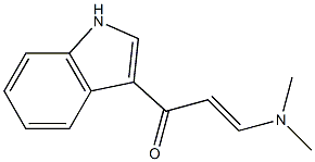 3-(dimethylamino)-1-(1H-indol-3-yl)-2-propen-1-one Struktur