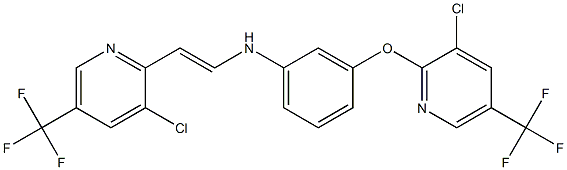 3-{[3-chloro-5-(trifluoromethyl)-2-pyridinyl]oxy}-N-{2-[3-chloro-5-(trifluoromethyl)-2-pyridinyl]vinyl}aniline Struktur