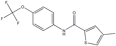 N2-[4-(trifluoromethoxy)phenyl]-4-methylthiophene-2-carboxamide Struktur