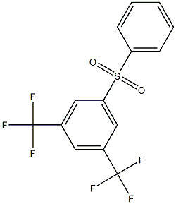 1-(phenylsulfonyl)-3,5-di(trifluoromethyl)benzene Struktur