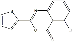 5-chloro-2-(2-thienyl)-4H-3,1-benzoxazin-4-one Struktur