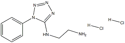 N-(1-phenyl-1H-tetrazol-5-yl)ethane-1,2-diamine dihydrochloride Struktur