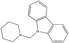 9-(piperidinomethyl)-9H-carbazole Struktur