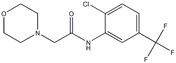 N-[2-chloro-5-(trifluoromethyl)phenyl]-2-morpholinoacetamide Struktur