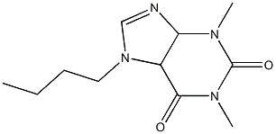 7-butyl-1,3-dimethyl-2,3,4,5,6,7-hexahydro-1H-purine-2,6-dione Struktur