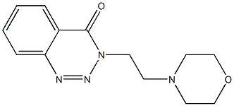 3-(2-morpholinoethyl)-1,2,3-benzotriazin-4(3H)-one Struktur