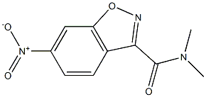 N,N-dimethyl-6-nitro-1,2-benzisoxazole-3-carboxamide Struktur