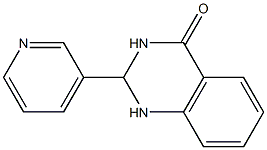 2-(3-pyridinyl)-2,3-dihydro-4(1H)-quinazolinone Struktur