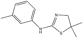 N2-(3-methylphenyl)-5,5-dimethyl-4,5-dihydro-1,3-thiazol-2-amine Struktur