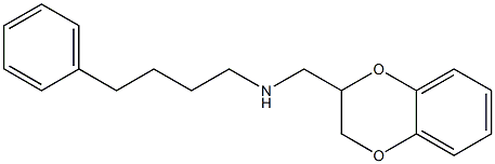 N-(2,3-dihydro-1,4-benzodioxin-2-ylmethyl)-4-phenyl-1-butanamine Struktur