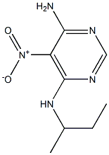 N4-(sec-butyl)-5-nitropyrimidine-4,6-diamine Struktur