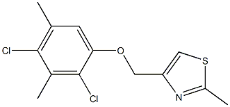 4-[(2,4-dichloro-3,5-dimethylphenoxy)methyl]-2-methyl-1,3-thiazole Struktur