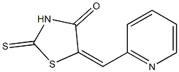 5-(2-pyridylmethylidene)-2-thioxo-1,3-thiazolan-4-one Struktur