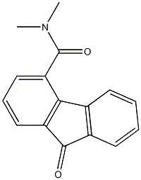 N4,N4-dimethyl-9-oxo-9H-fluorene-4-carboxamide Struktur