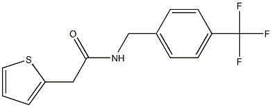 N1-[4-(trifluoromethyl)benzyl]-2-(2-thienyl)acetamide Struktur