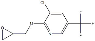 3-chloro-2-(oxiran-2-ylmethoxy)-5-(trifluoromethyl)pyridine Struktur