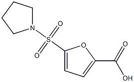 5-(pyrrolidin-1-ylsulfonyl)-2-furoic acid Struktur