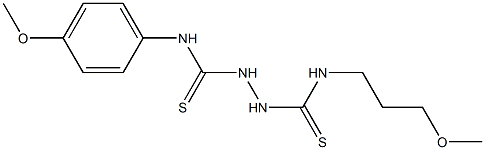 N1-(4-methoxyphenyl)-N2-(3-methoxypropyl)hydrazine-1,2-dicarbothioamide Struktur