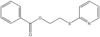 2-(2-pyridylthio)ethyl benzoate Struktur