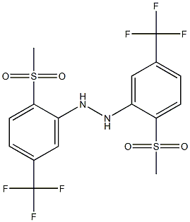 1,2-di[2-(methylsulfonyl)-5-(trifluoromethyl)phenyl]hydrazine Struktur