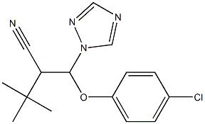 2-[(4-chlorophenoxy)(1H-1,2,4-triazol-1-yl)methyl]-3,3-dimethylbutanenitrile Struktur