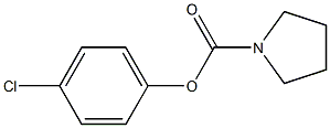 4-chlorophenyl pyrrolidine-1-carboxylate Struktur