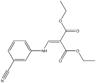 diethyl 2-[(3-cyanoanilino)methylidene]malonate Struktur