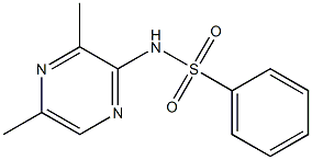 N1-(3,5-dimethylpyrazin-2-yl)benzene-1-sulfonamide Struktur