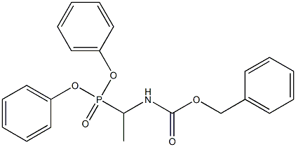 diphenyl (1-{[(benzyloxy)carbonyl]amino}ethyl)phosphonate Struktur