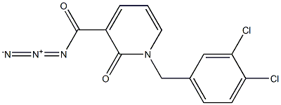 3-(azidocarbonyl)-1-(3,4-dichlorobenzyl)-2(1H)-pyridinone Struktur