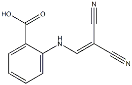 2-[(2,2-dicyanovinyl)amino]benzenecarboxylic acid Struktur