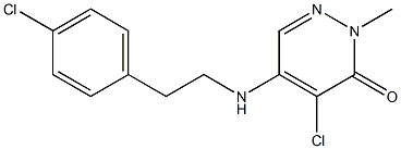 4-chloro-5-[(4-chlorophenethyl)amino]-2-methyl-2,3-dihydropyridazin-3-one Struktur