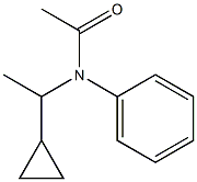 N1-(1-cyclopropylethyl)-N1-phenylacetamide Struktur