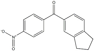 2,3-dihydro-1H-inden-5-yl(4-nitrophenyl)methanone Struktur