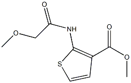 methyl 2-[(2-methoxyacetyl)amino]thiophene-3-carboxylate Struktur