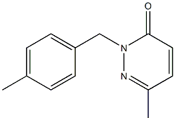 6-methyl-2-(4-methylbenzyl)-2,3-dihydropyridazin-3-one Struktur