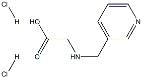 [(pyridin-3-ylmethyl)amino]acetic acid dihydrochloride Struktur