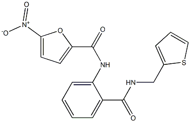 N2-(2-{[(2-thienylmethyl)amino]carbonyl}phenyl)-5-nitro-2-furamide Struktur