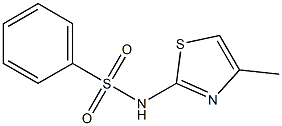 N1-(4-methyl-1,3-thiazol-2-yl)benzene-1-sulfonamide Struktur