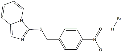 3-[(4-nitrobenzyl)thio]imidazo[1,5-a]pyridine hydrobromide Struktur