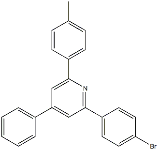 2-(4-bromophenyl)-6-(4-methylphenyl)-4-phenylpyridine Struktur