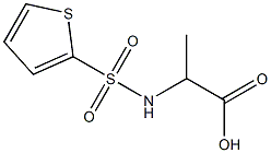 2-[(thien-2-ylsulfonyl)amino]propanoic acid Struktur