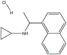 N-[1-(1-naphthyl)ethyl]cyclopropanamine hydrochloride Struktur