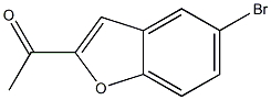 1-(5-bromobenzo[b]furan-2-yl)ethan-1-one Struktur