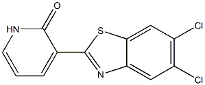 3-(5,6-dichloro-1,3-benzothiazol-2-yl)-2(1H)-pyridinone Struktur