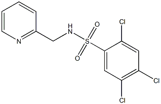 N1-(2-pyridylmethyl)-2,4,5-trichlorobenzene-1-sulfonamide Struktur