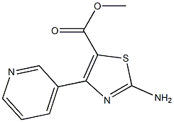 methyl 2-amino-4-(3-pyridinyl)-1,3-thiazole-5-carboxylate Struktur