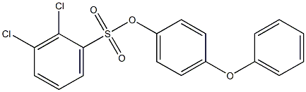 4-phenoxyphenyl 2,3-dichlorobenzene-1-sulfonate Struktur