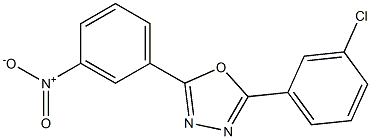 2-(3-chlorophenyl)-5-(3-nitrophenyl)-1,3,4-oxadiazole Struktur